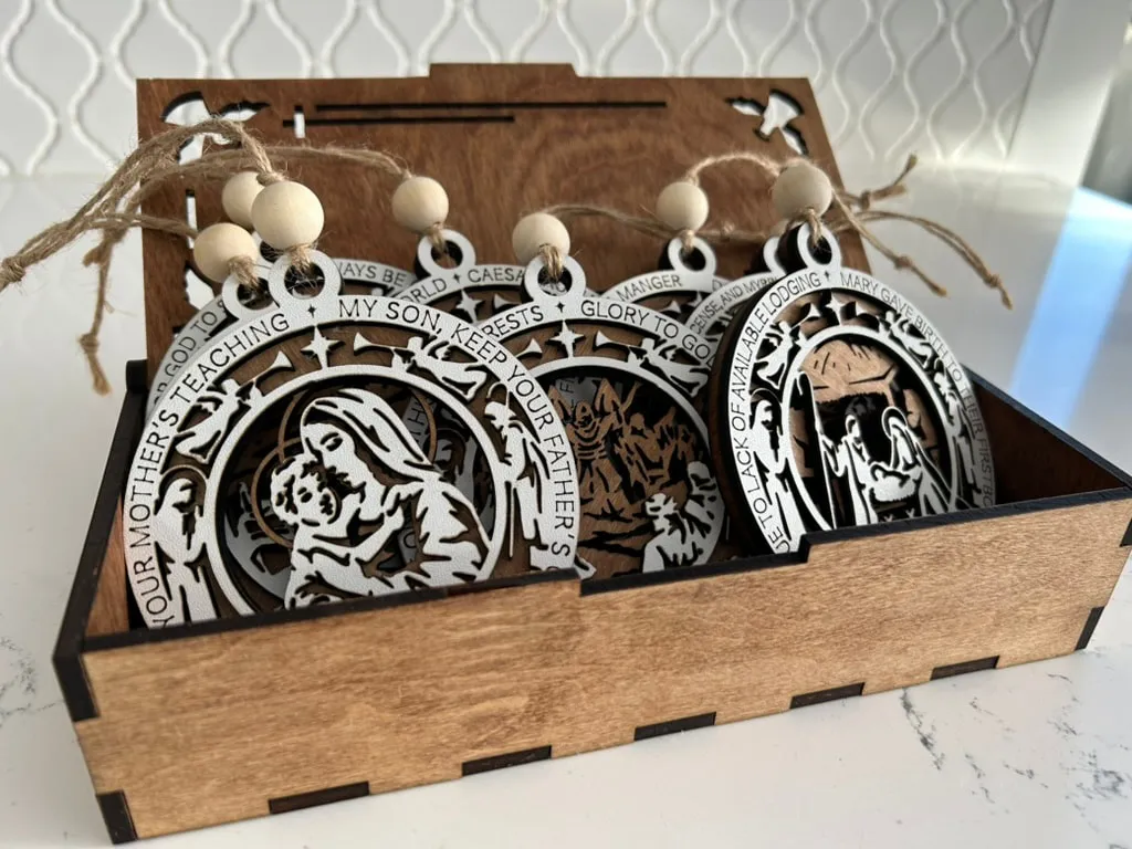The Christmas Story Ornaments with box
