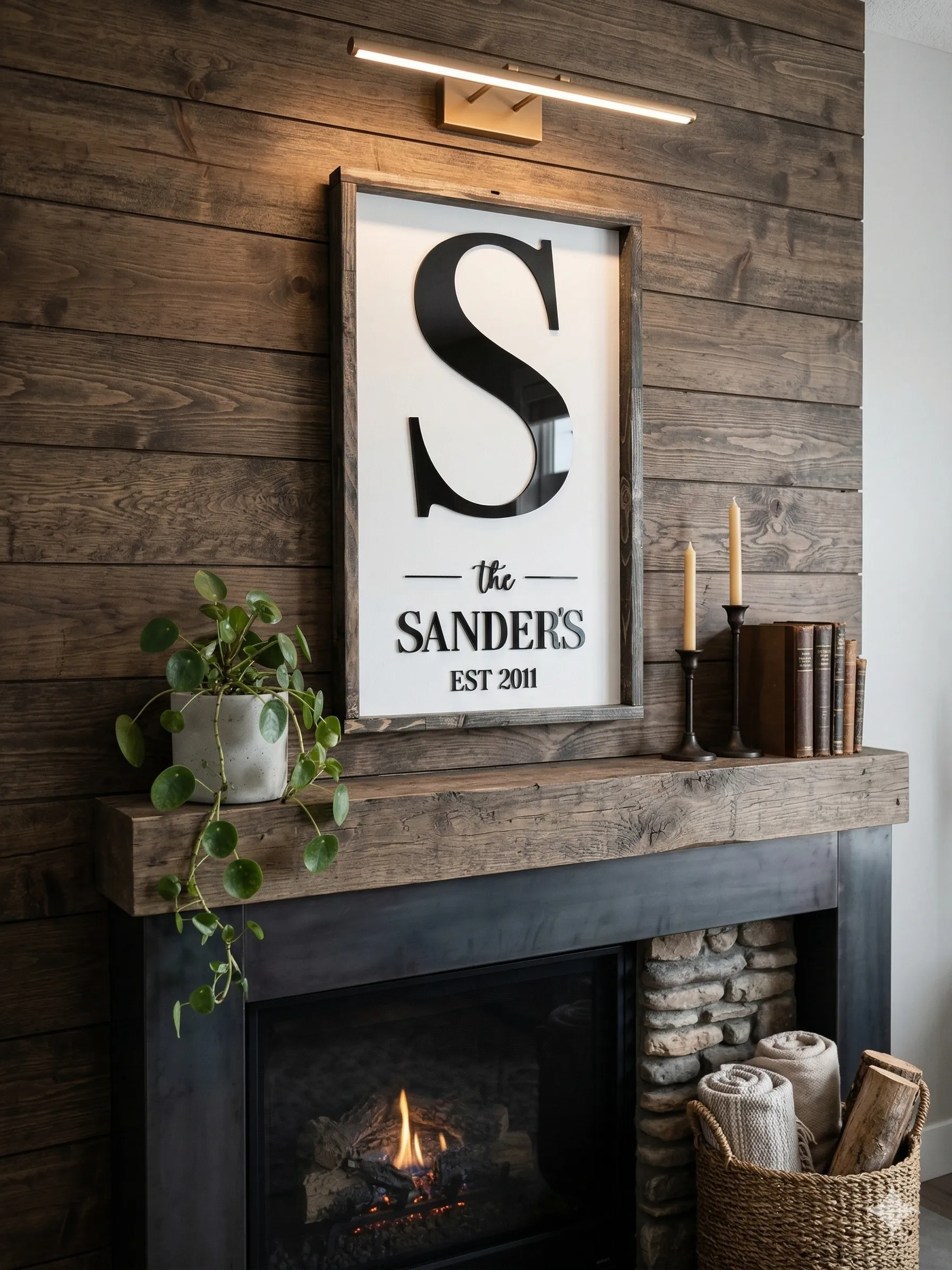 Family Name Sign view 1