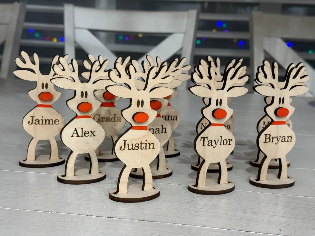 Reindeer Place Settings view 3
