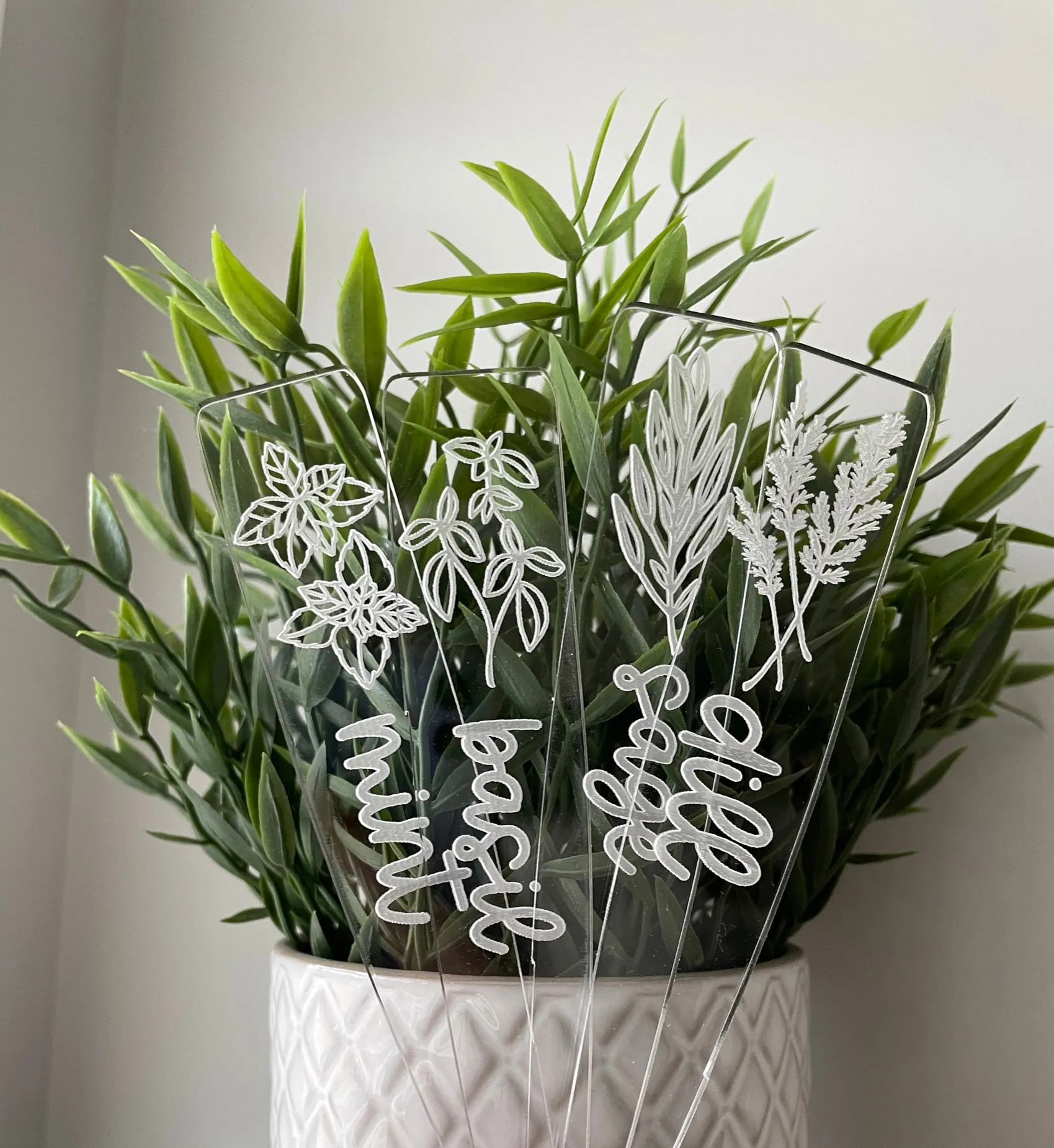 Acrylic Herb Stakes