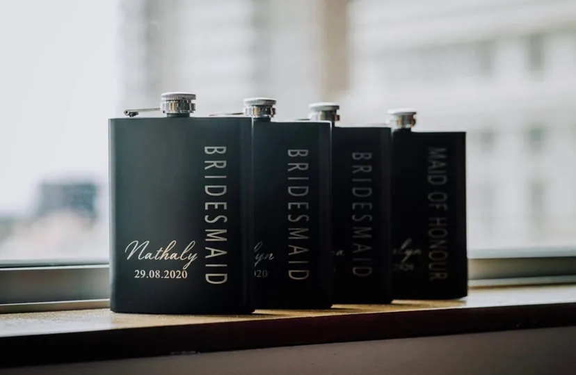8oz Matte Black Flask view 9