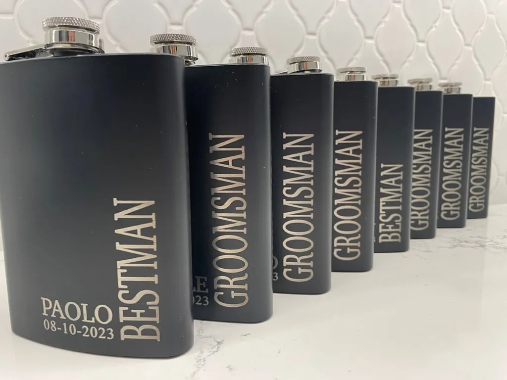 8oz Matte Black Flask view 11