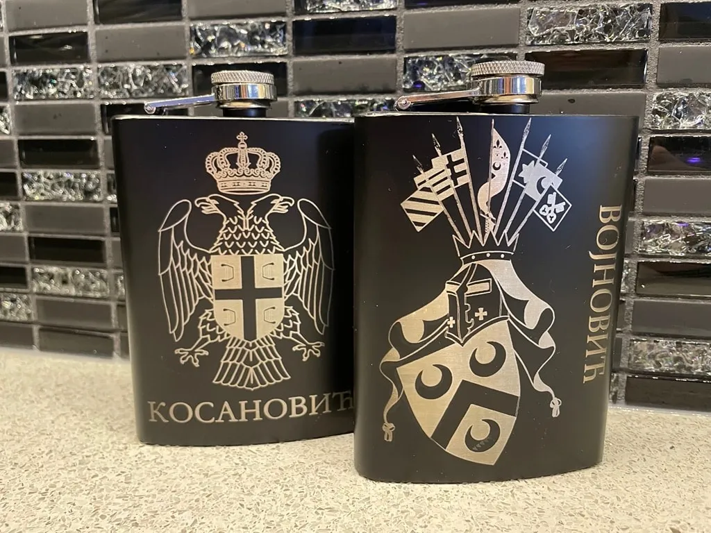8oz Matte Black Flask view 4