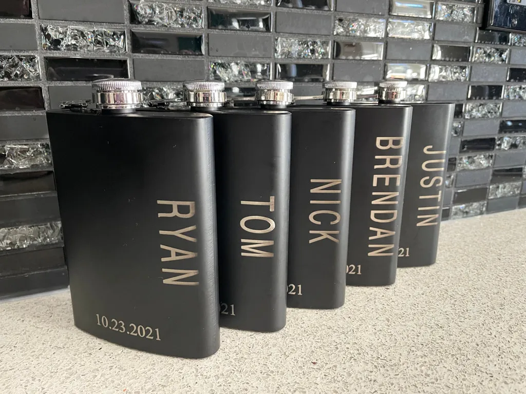 8oz Matte Black Flask view 5