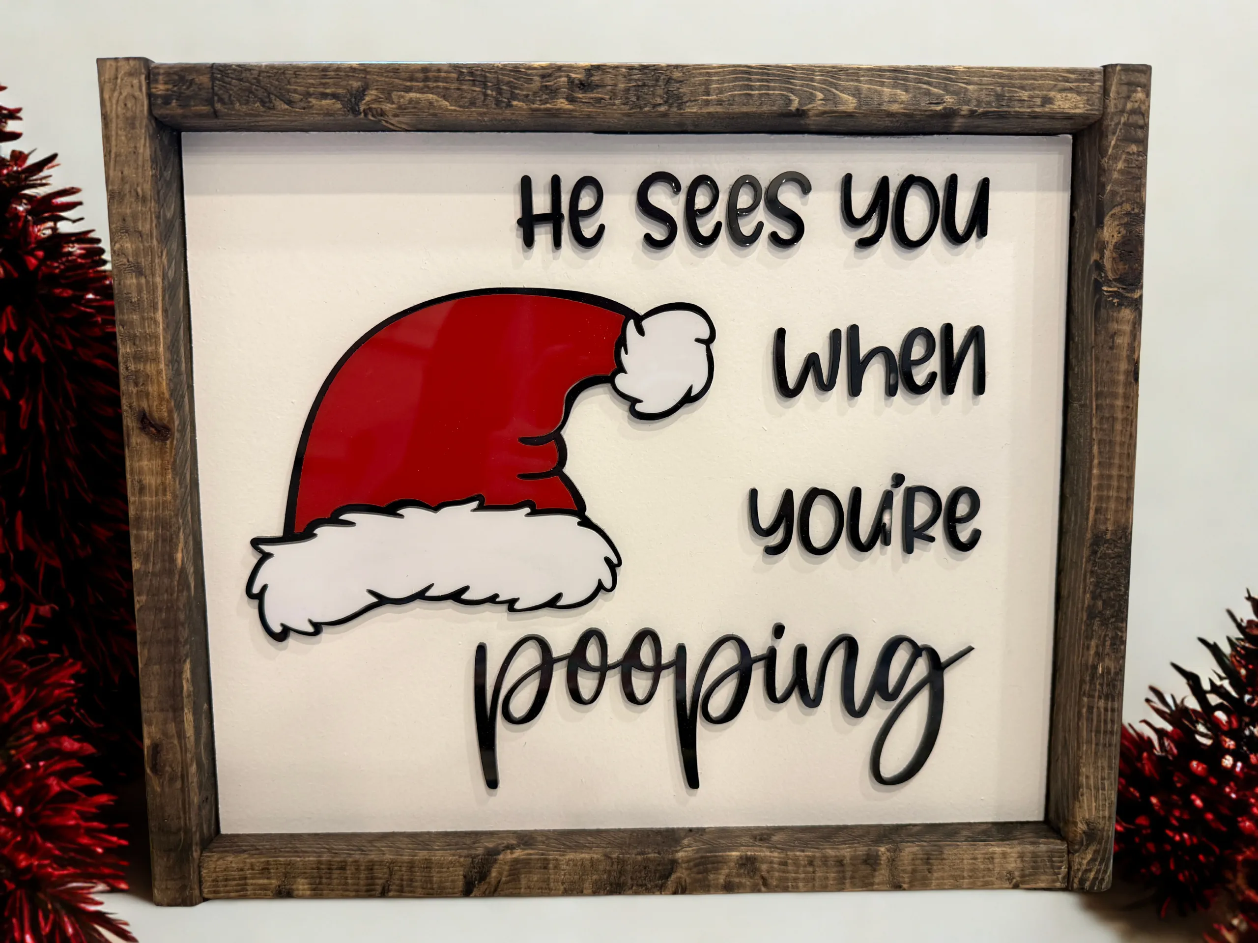 He sees you when you're pooping