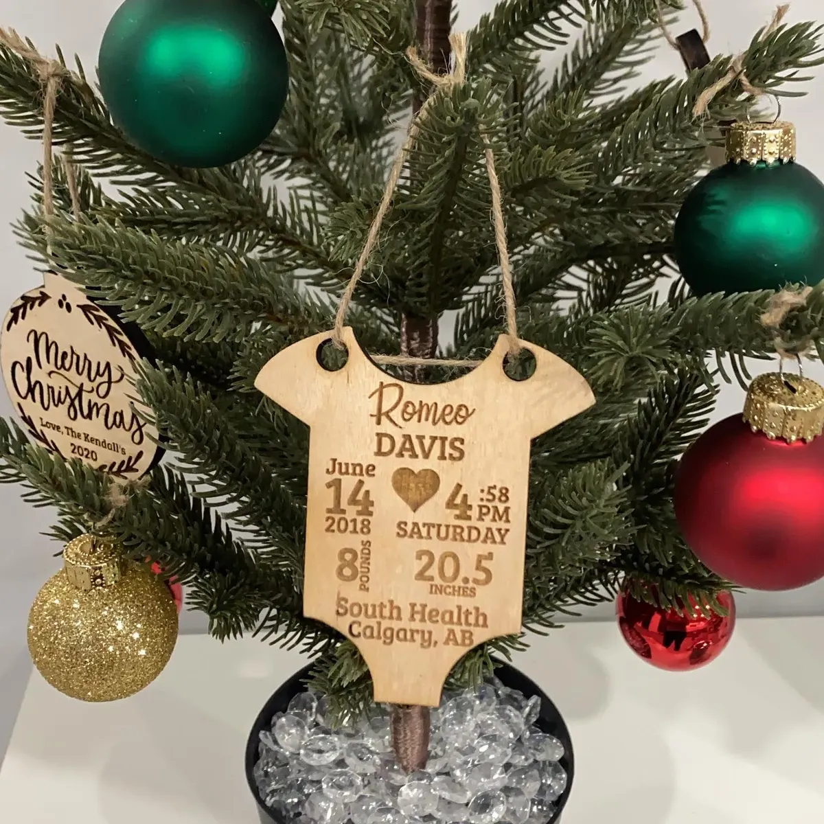 Baby Stat Ornament view 2