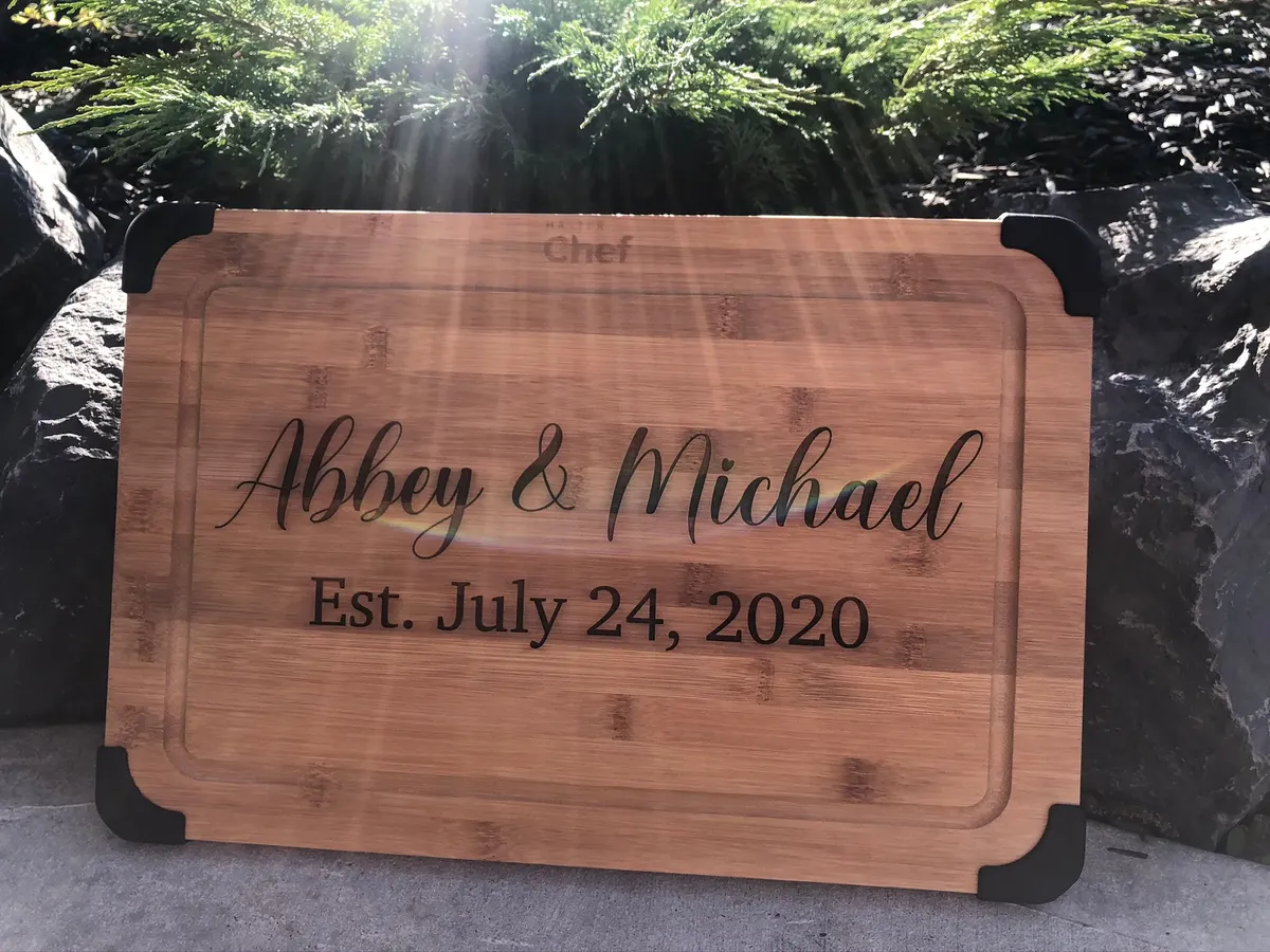 12x18 Bamboo Cutting Board view 3