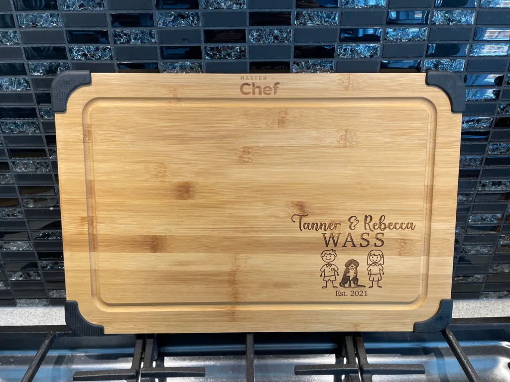 12x18 Bamboo Cutting Board view 12