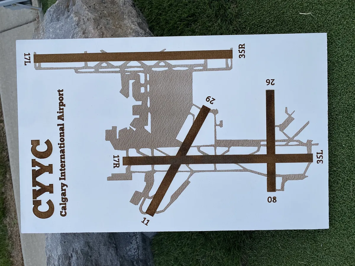 Airport Runway Sign 18x12 view 1
