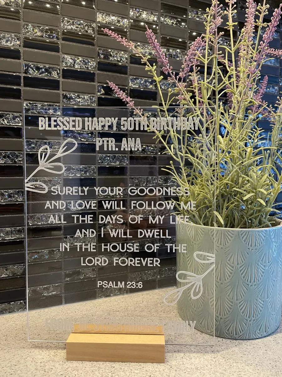 Laser Engraved Acrylic Sheet view 2