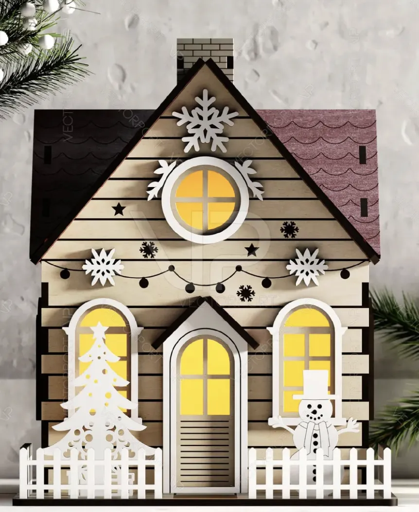 DIY Christmas House Kit