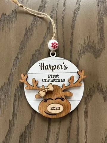 Deer - First Christmas Ornament