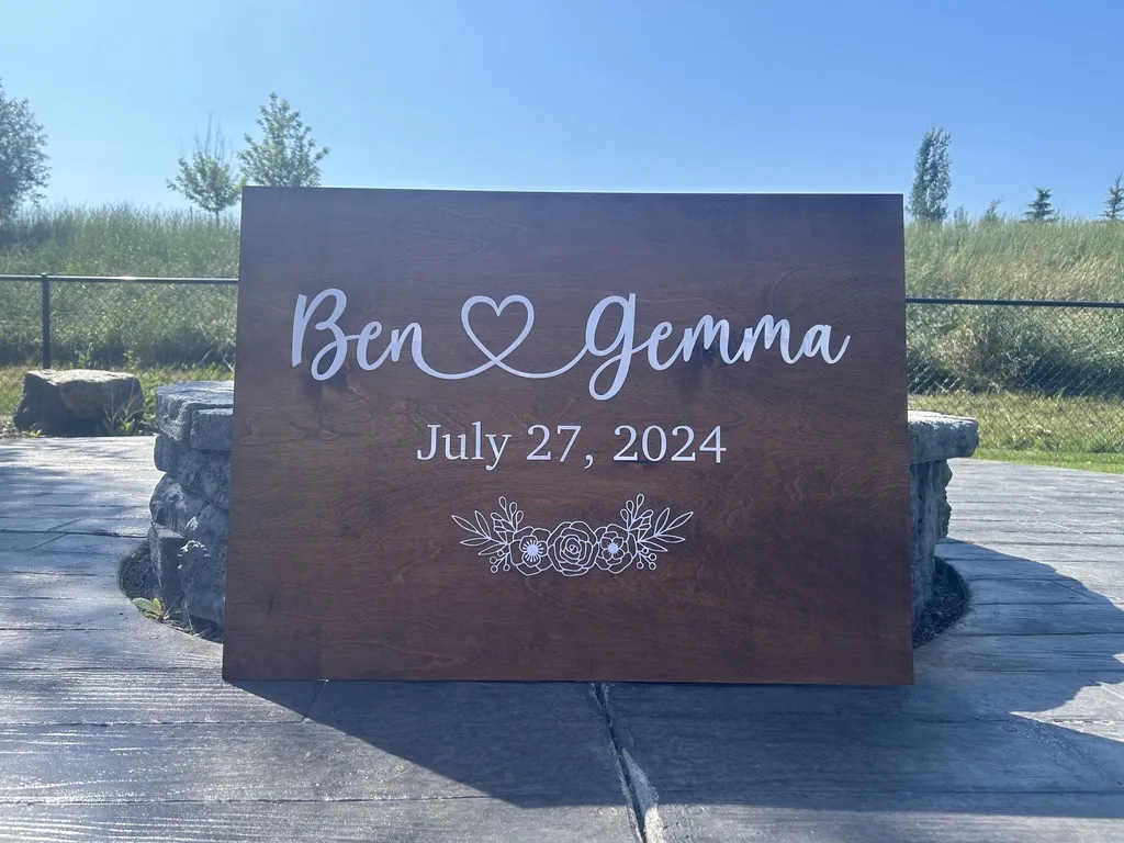 Wedding Welcome Sign view 5