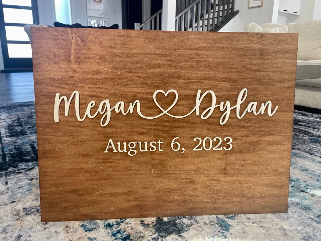 Wedding Welcome Sign view 2