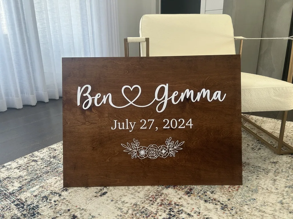 Wedding Welcome Sign view 3