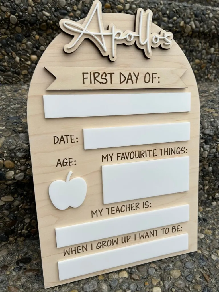 Back to School Sign/First + Last day of view 2