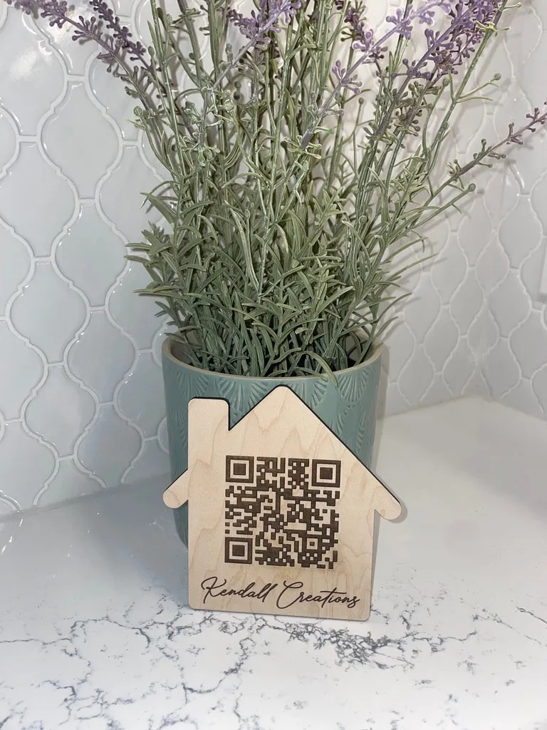 Custom QR Wood signs