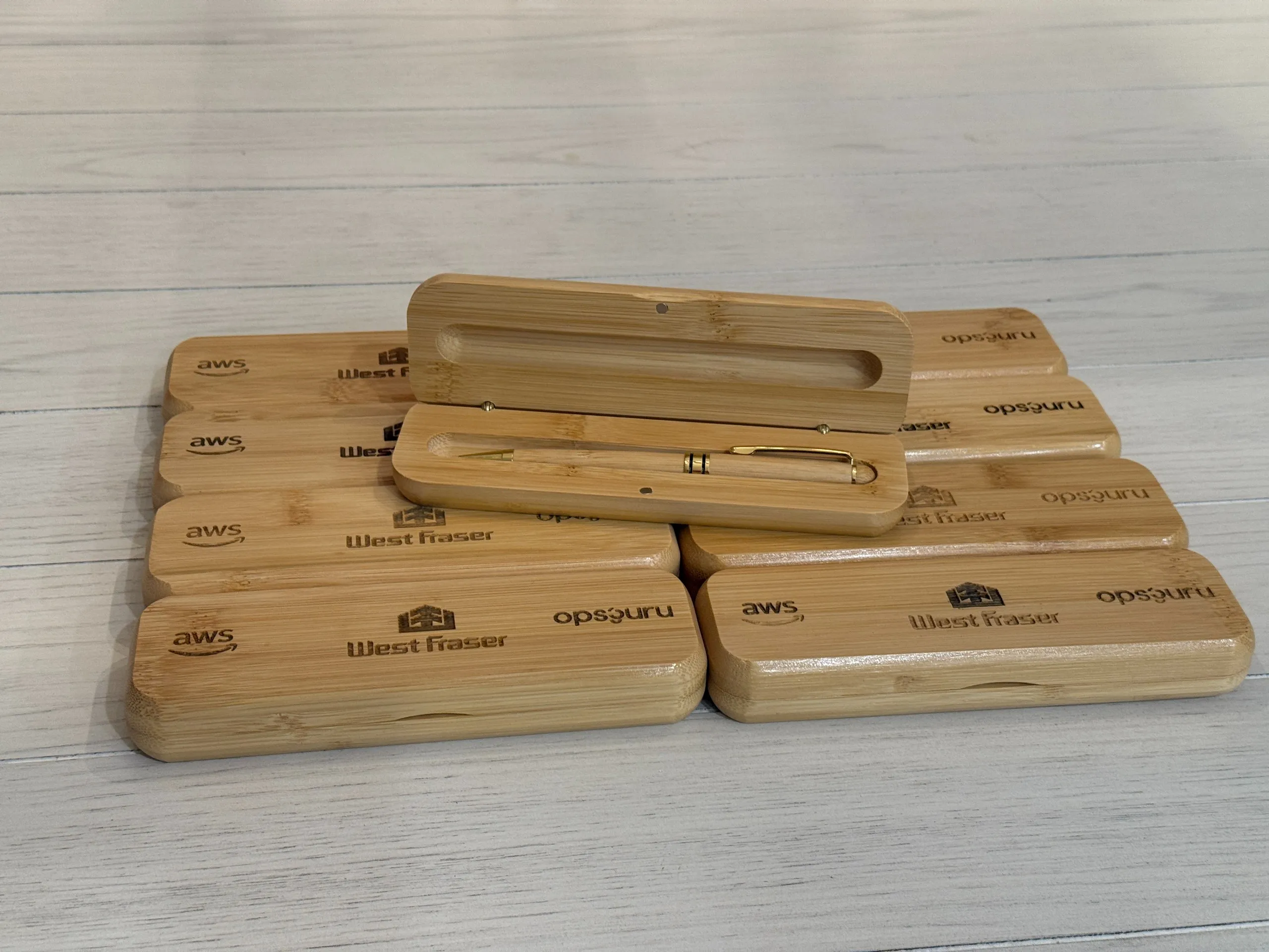 Bamboo Pens with Case