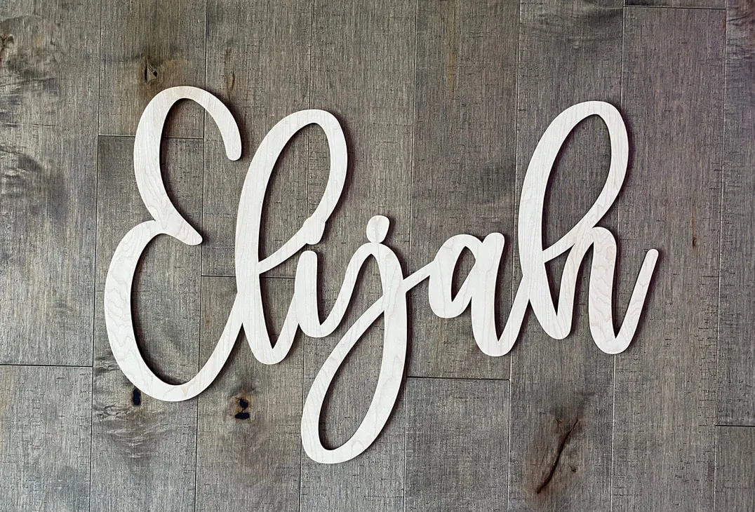 Name Cut Out "Elijah"