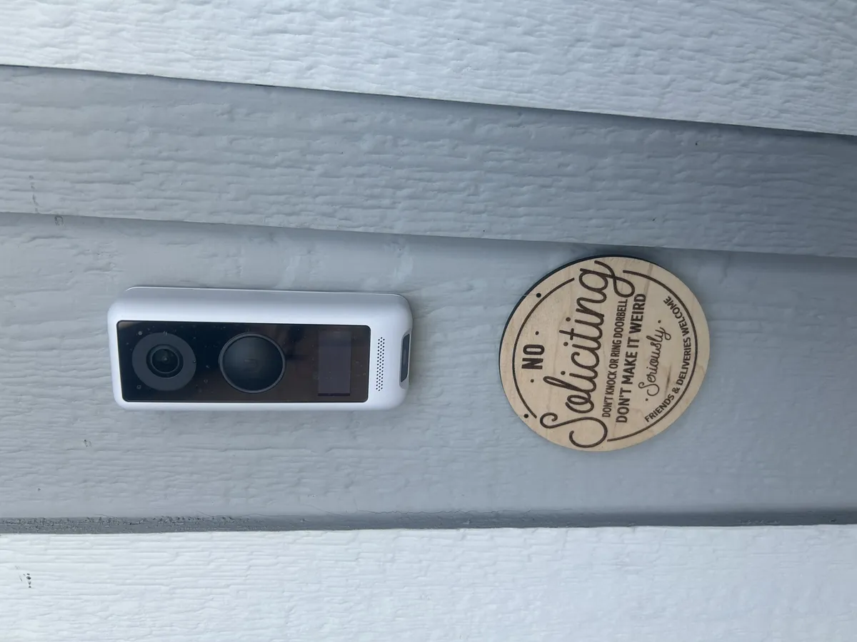 No Soliciting sign view 2
