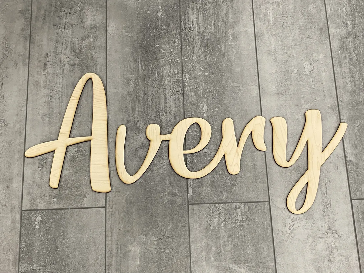 Name Cut Out - STANDARD Size (Any font) view 4