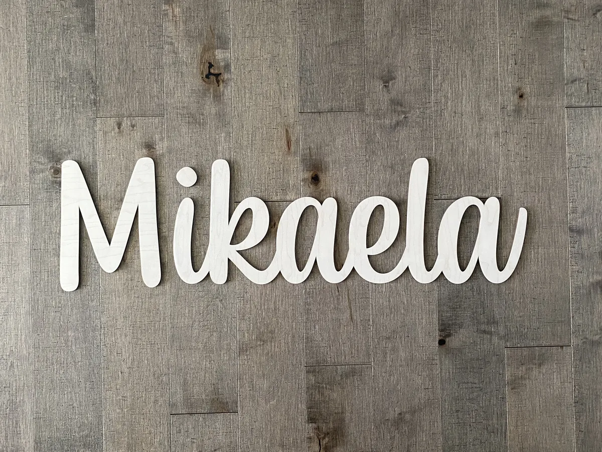 Name Cut Out - STANDARD Size (Any font) view 2