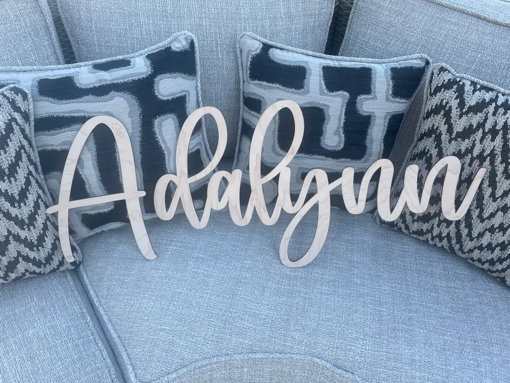 Name Cut Out - STANDARD Size (Any font) view 7
