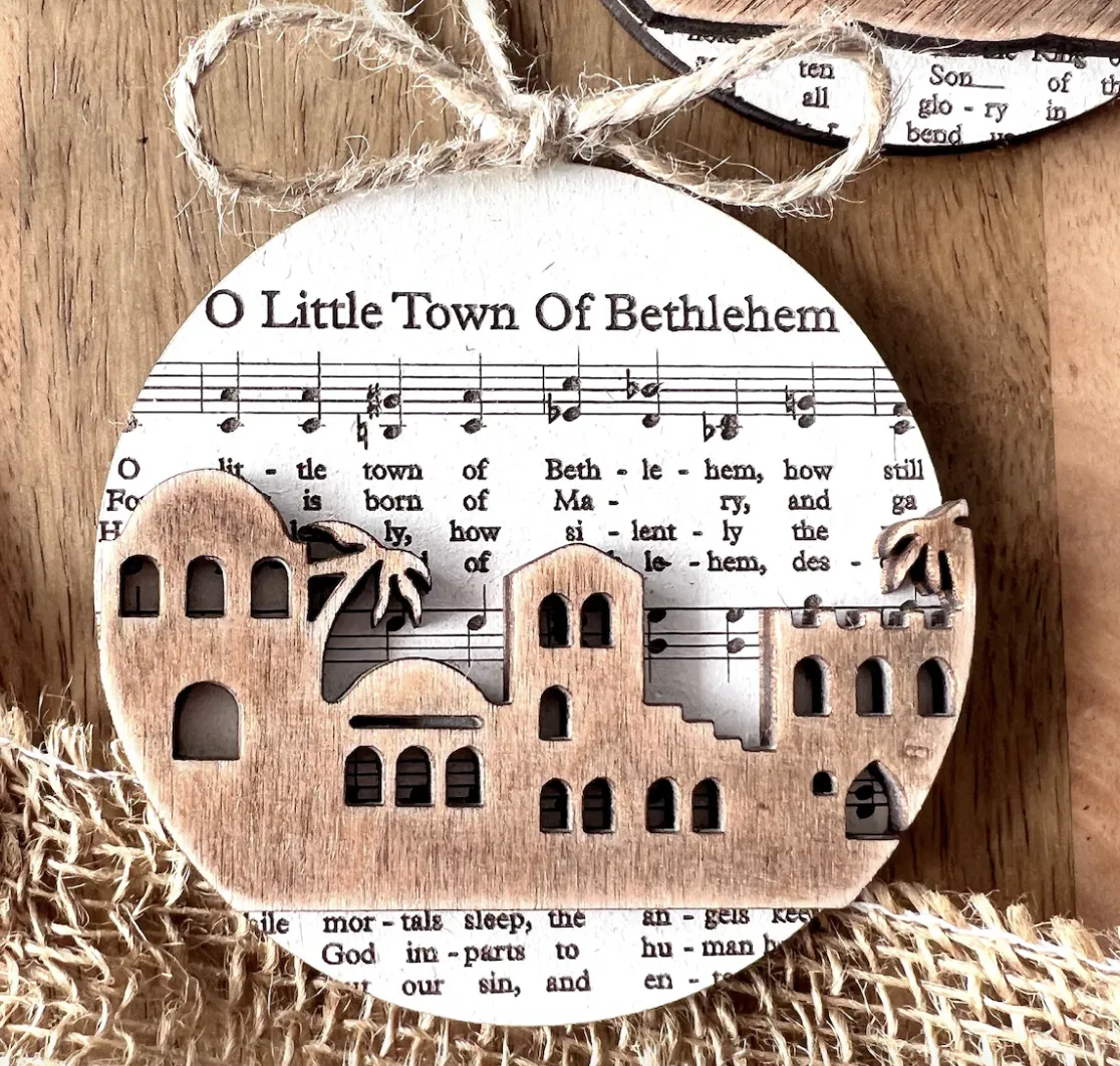 Music Notes Nativity Ornament