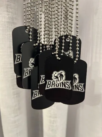Black Dog Tags / Military Tags view 3