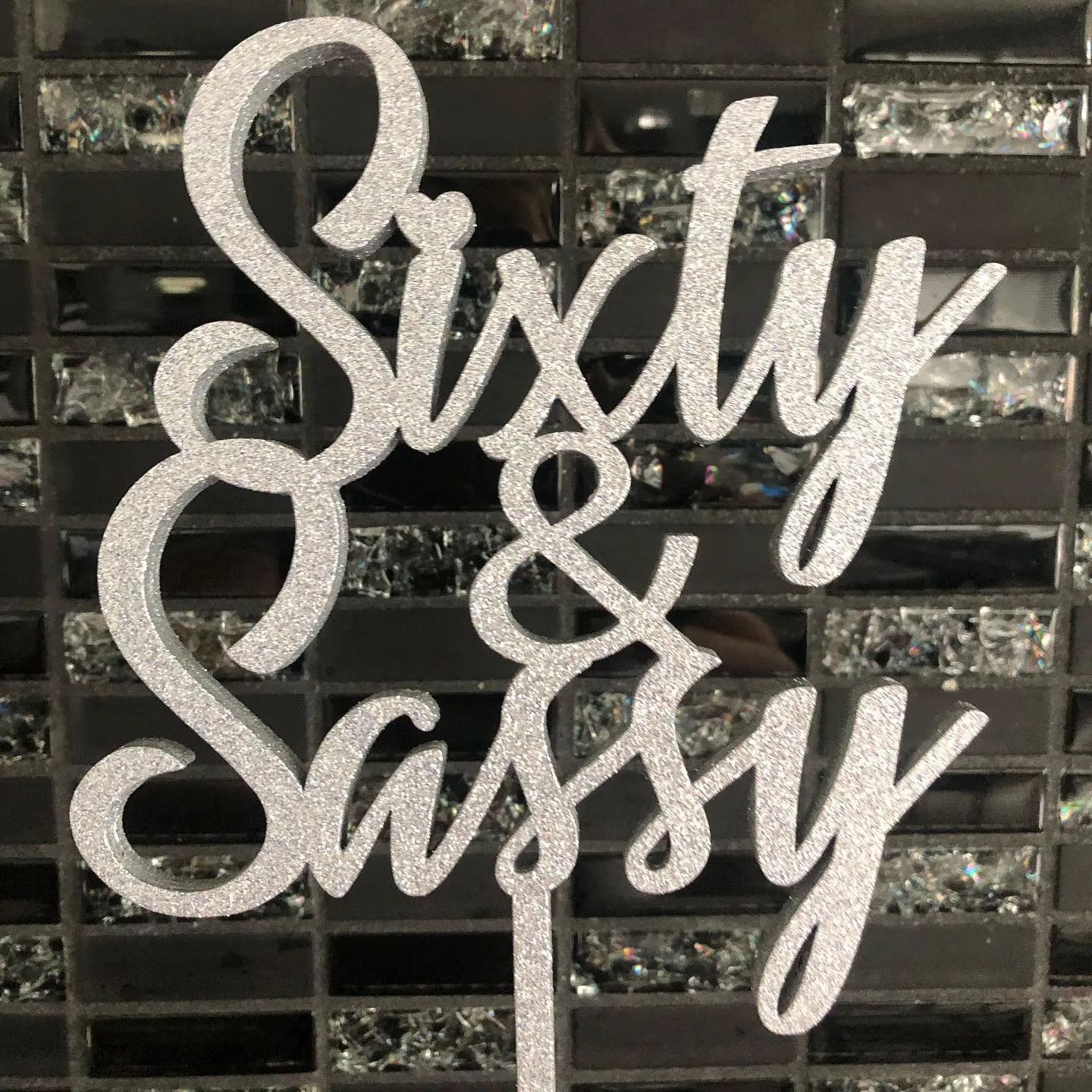 Sixty & Sassy - Cake Topper