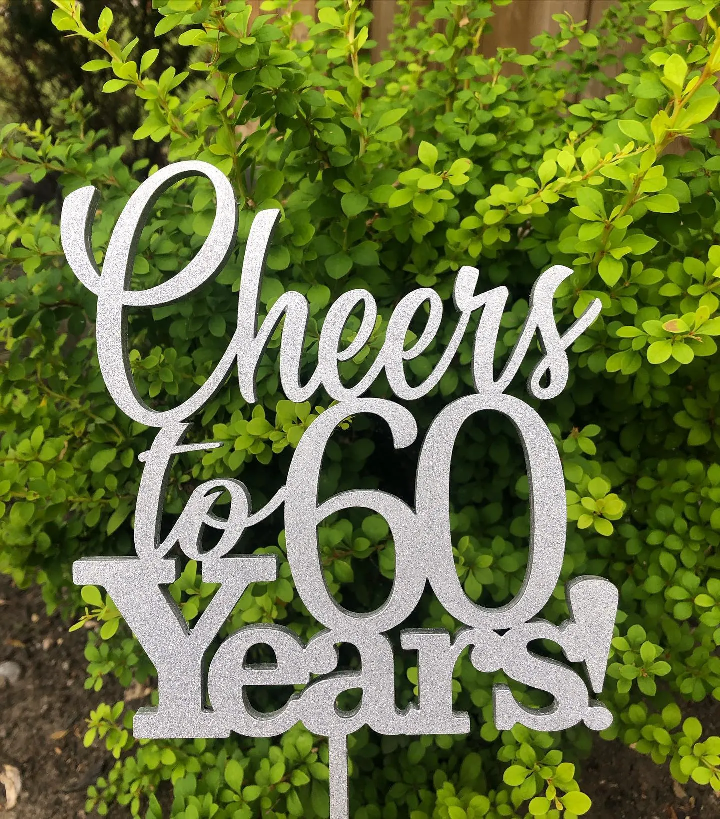 Cheers to (Number) Years - Cake Topper