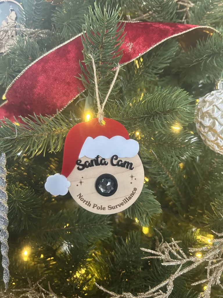 Santa Cam Ornament