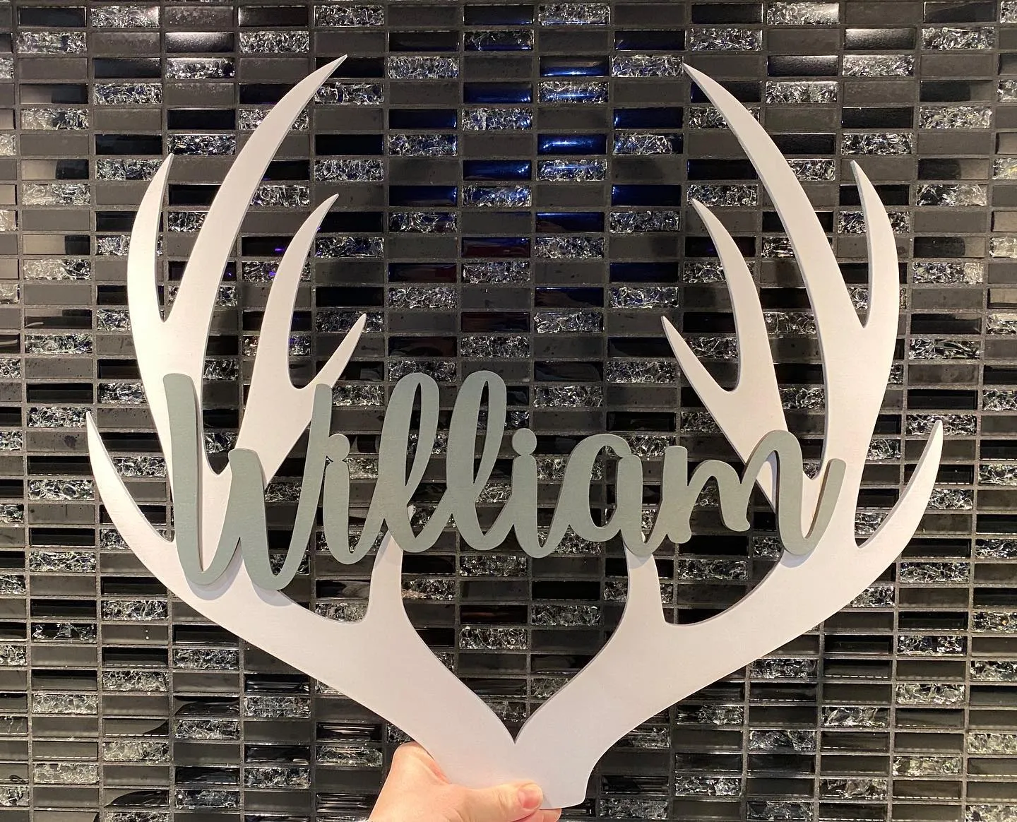 Painted Name + Antler