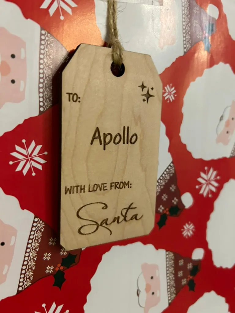 Santa Gift Tags x 5 view 2